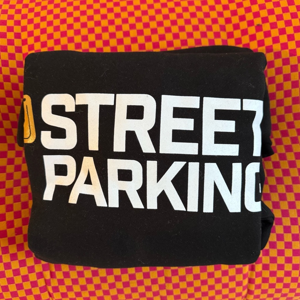 Black Unisex Street Parking Hoodie- Never Worn!